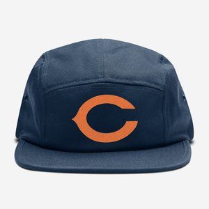 NEW Chicago Bears 1962 C Logo 5 Panel Camper Strapback Hat NAVY